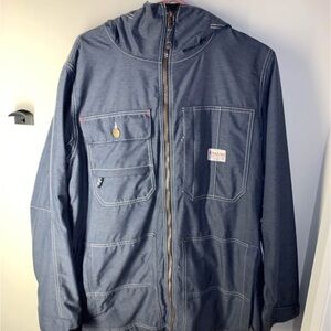 Analog Alcatraz Ski jacket windbreaker blue size Medium  LIKE NEW